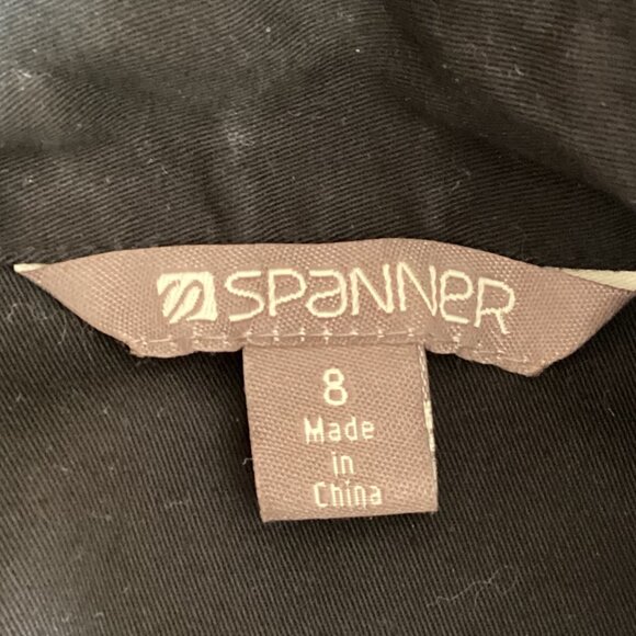 Spanner Women's Black Utility Jacket Size 8 Lightweight - Picture 9 of 10